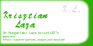 krisztian laza business card